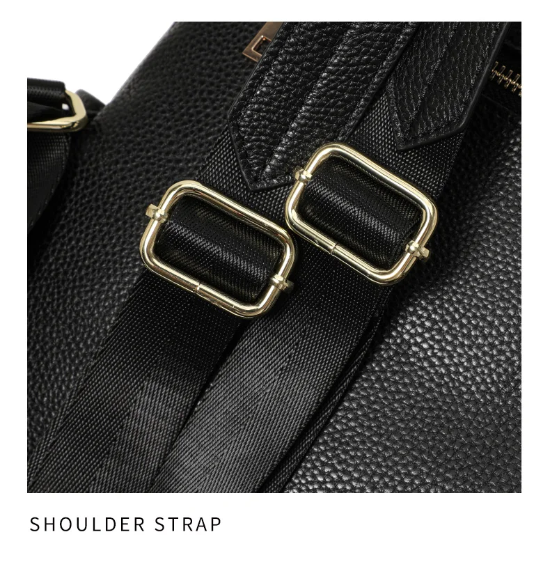 Aidanni Minimalistischer Stil Schwarzer Rucksack aus Vollnarbenleder für Damen, 2026 Neue Mode Lässige Reisetasche – Detail 15