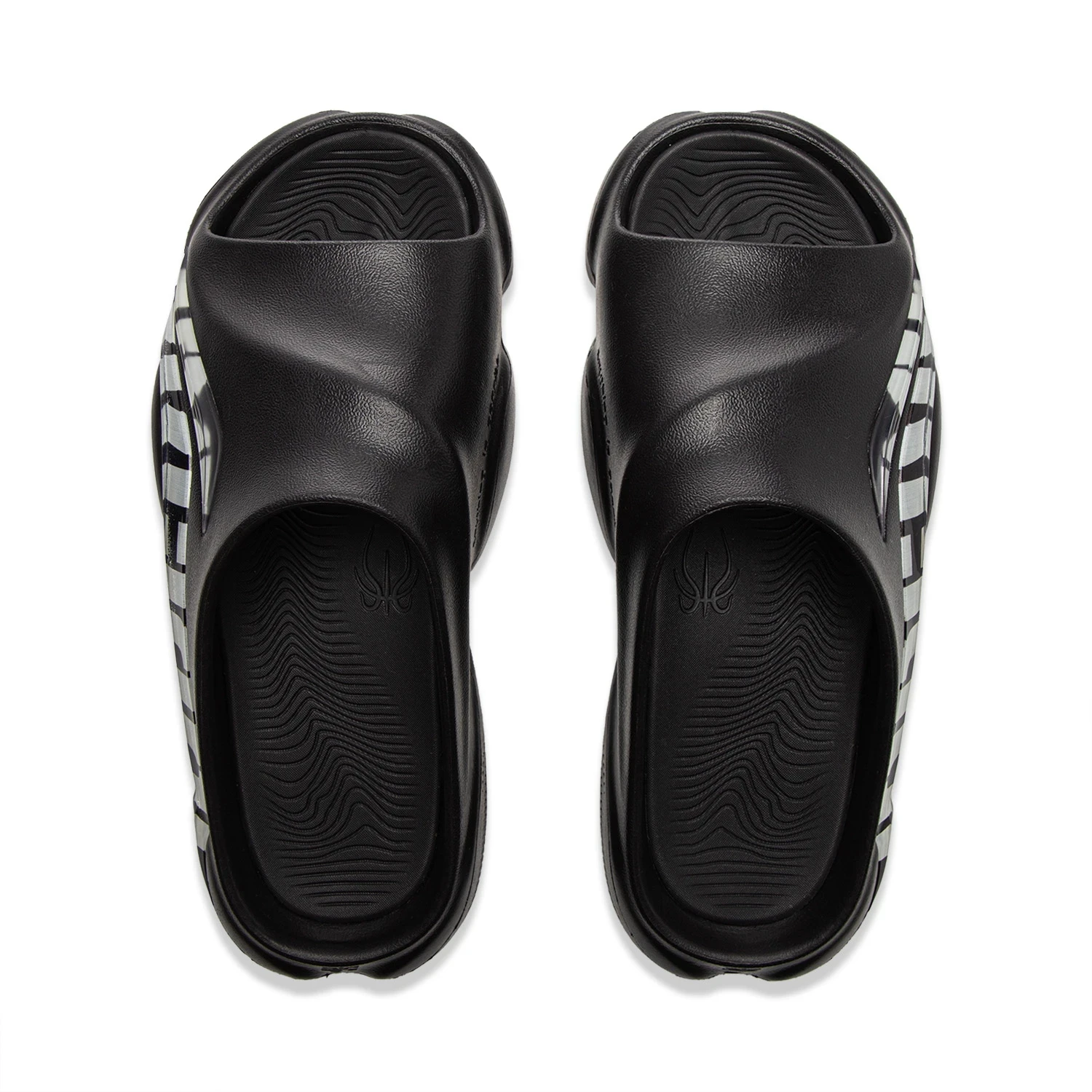 Li-Ning الرجال BADFIVE SLIDE OG شباشب لخارج المنزل خفيفة الوزن وسادة ناعمة بطانة مريحة المضادة للانزلاق صنادل كرة السلة ABTV007