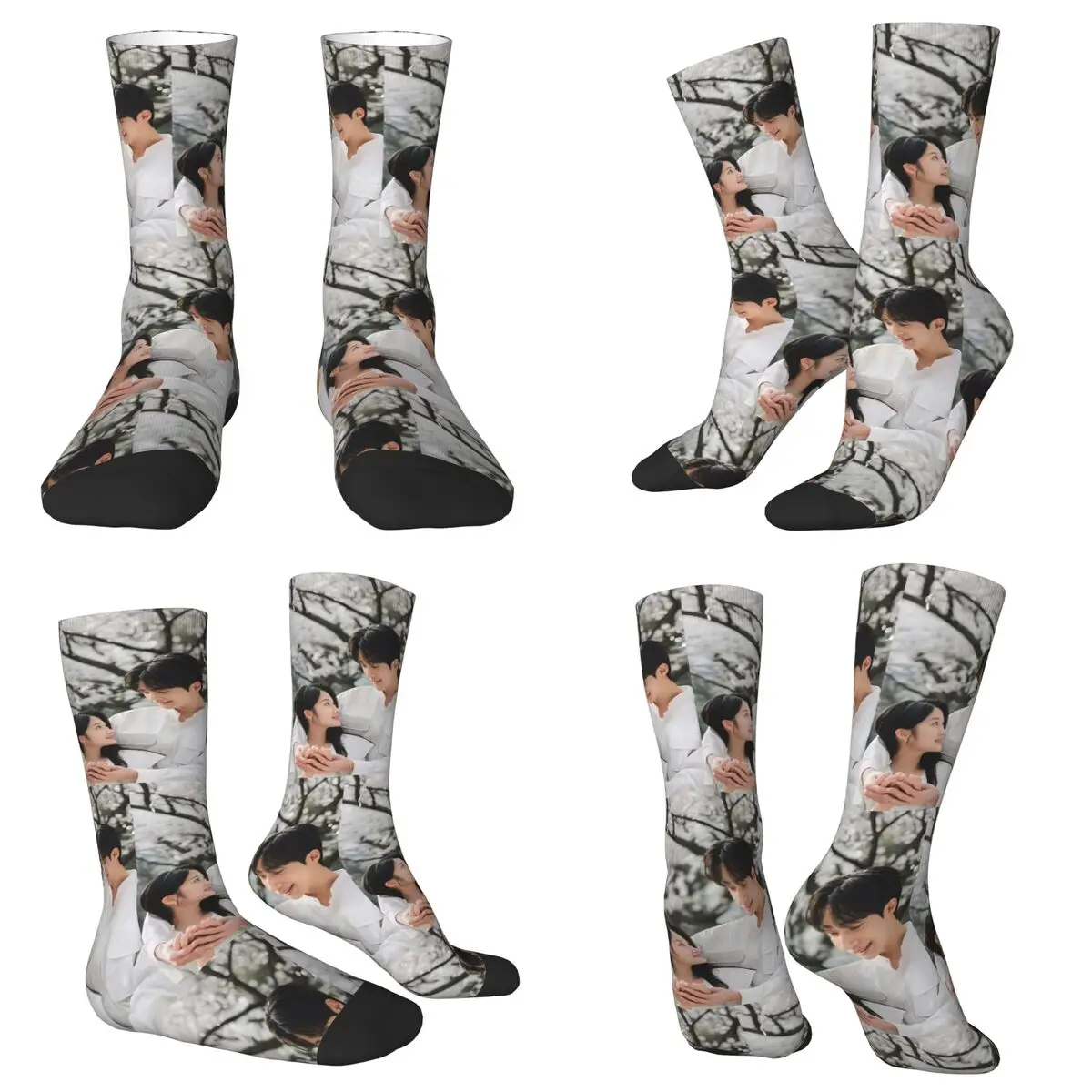 جميع المواسم طاقم جوارب جميلة عداء K-drama Byeon Woo Seok (5) الجوارب مضحك الجوارب الطويلة اكسسوارات للرجال النساء الهدايا #2