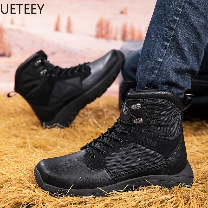 Botas altas para hombre, botas de invierno para hombre, zapatos de escalada de estilo británico para hombre, diseño con personalidad, moda clásica, novedad, oferta