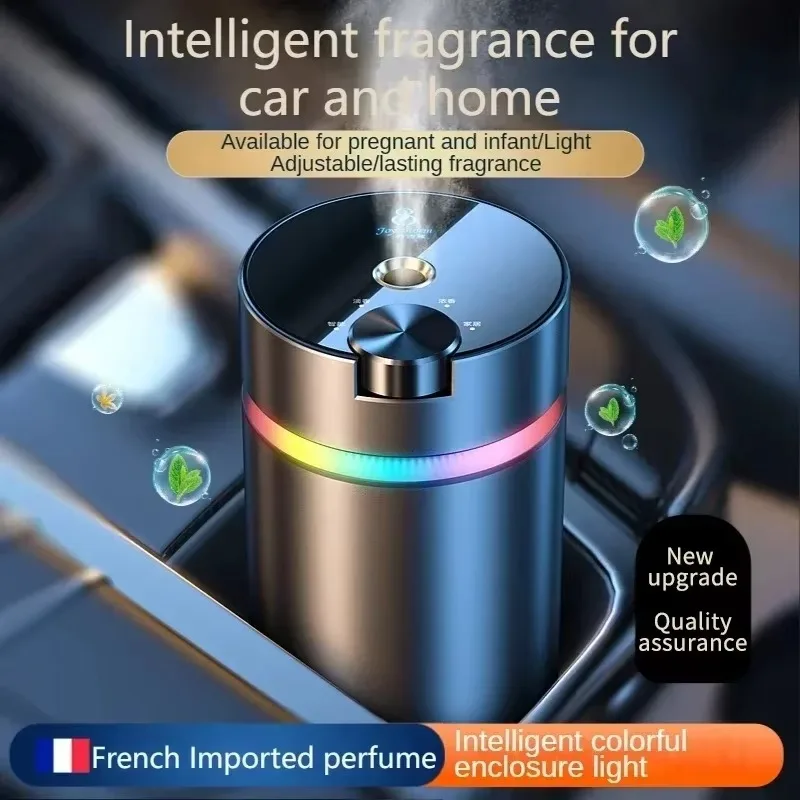 FirmHome StoreAuto Electric Aroma Diffuser With Essential Oil Flavoring For Car Air Freshener Air Purifier Home Room Fragrance D
