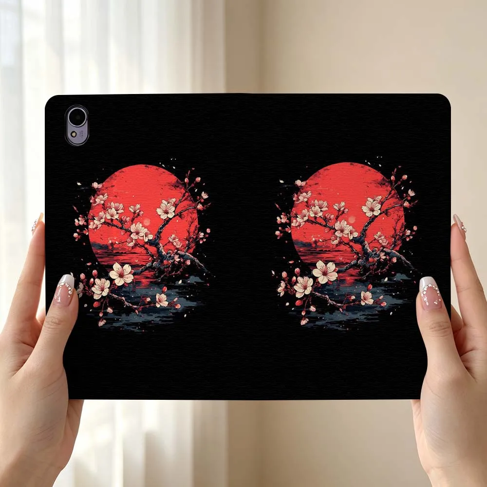 Cherry Blossom Art For Huawei MediaPad MatePad Honor Pro V6 9 V8 X9 X 10 13.3 12.3 11 11.5 Inch Tablet Case Pen Tray