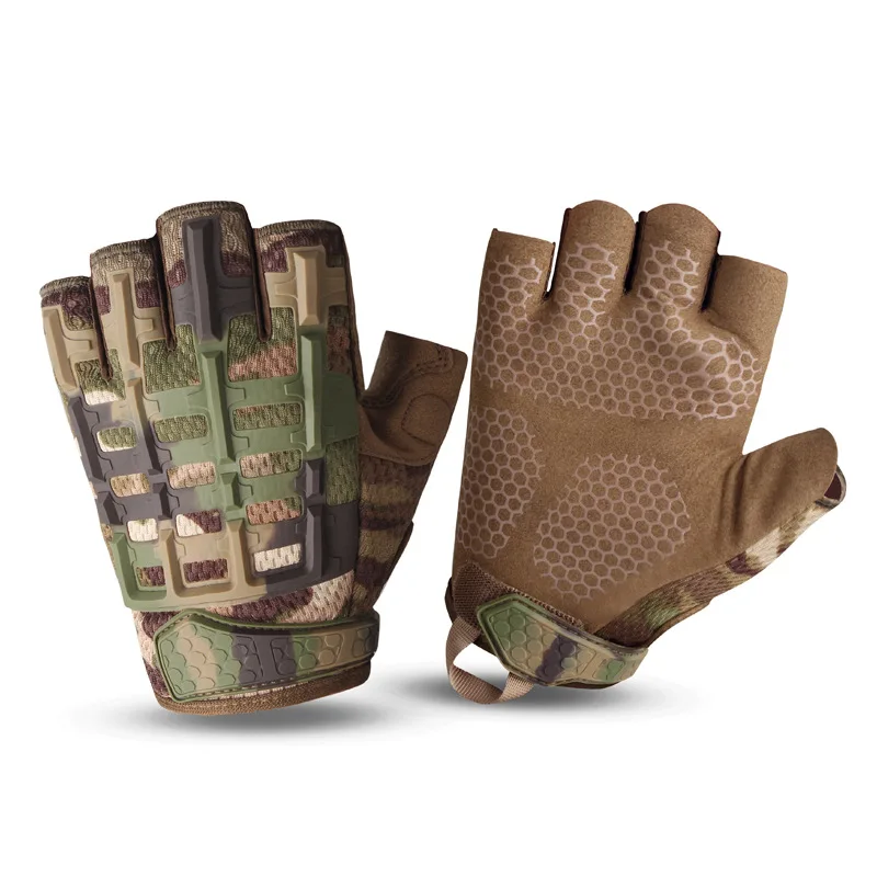

Half-finger Riding Gloves Mountaineering Protective Motorcycle Men's Sports Gloves Outdoor Off-road Open-finger Tactical Gloves