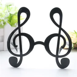 Funny Party Sunglasses Shaped Musical Note Black Blue Glasses Costume Decoration Props Children Adult Boy Girl Birthday Wedding