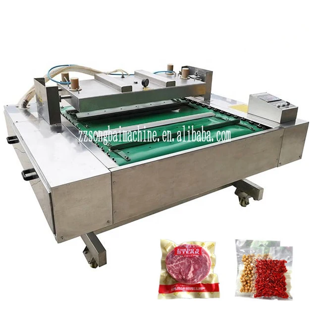 Automatic Continue Belt Type Rotary Rolling Vacuum Packaging Machine Continuous Vacuum Sealing Machine Meat Fish Chicken