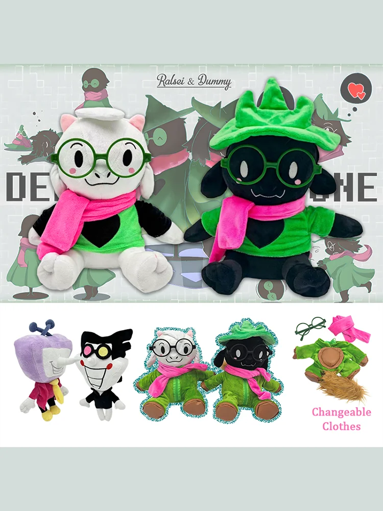 TreasuringU 2026 Nowe Pluszowe Zabawki Deltarunes Kawaii Ralsei Pluszaki Wypchane Zabawki Lalka Tenna Z Wymiennymi Ubrankami Pluszowymi Prezenty Urodzinowe — 2