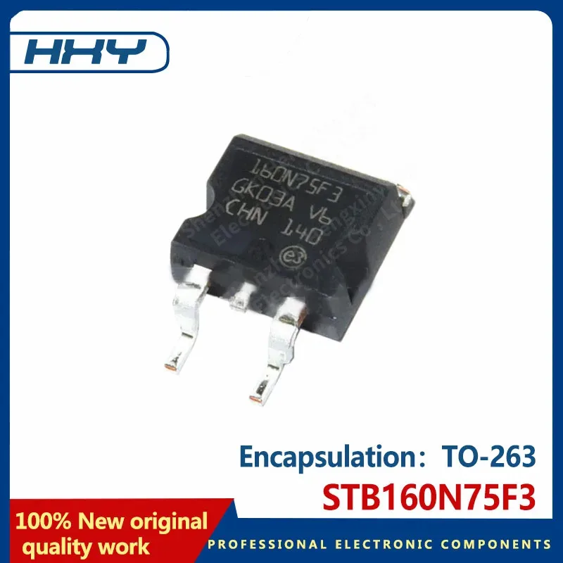 10PCS STB160N75F3 160N75F3 TO-263/D2PAK 120A/75V N-channel MOS field effect tubes