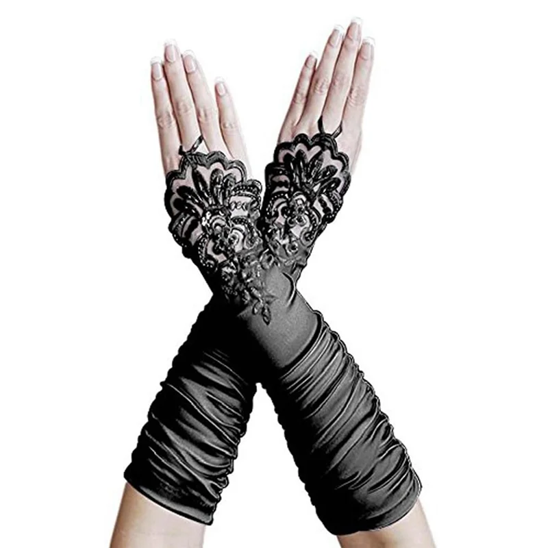 ABQR 1920S مجموعة إكسسوارات تنكرية للنساء عقال فلابر 20S خوذة قلادة قفازات #3