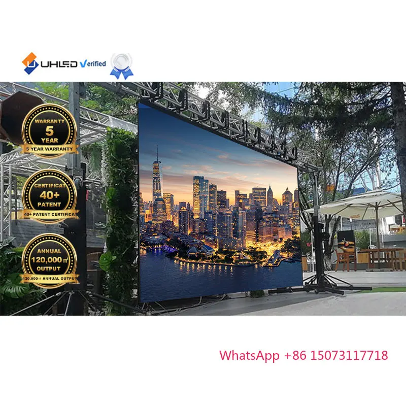 Pannello video da parete con display a LED per interni ed esterni da 500 * 500 mm per concerti sul palco e schermo LED ad alta visibilità per noleggio