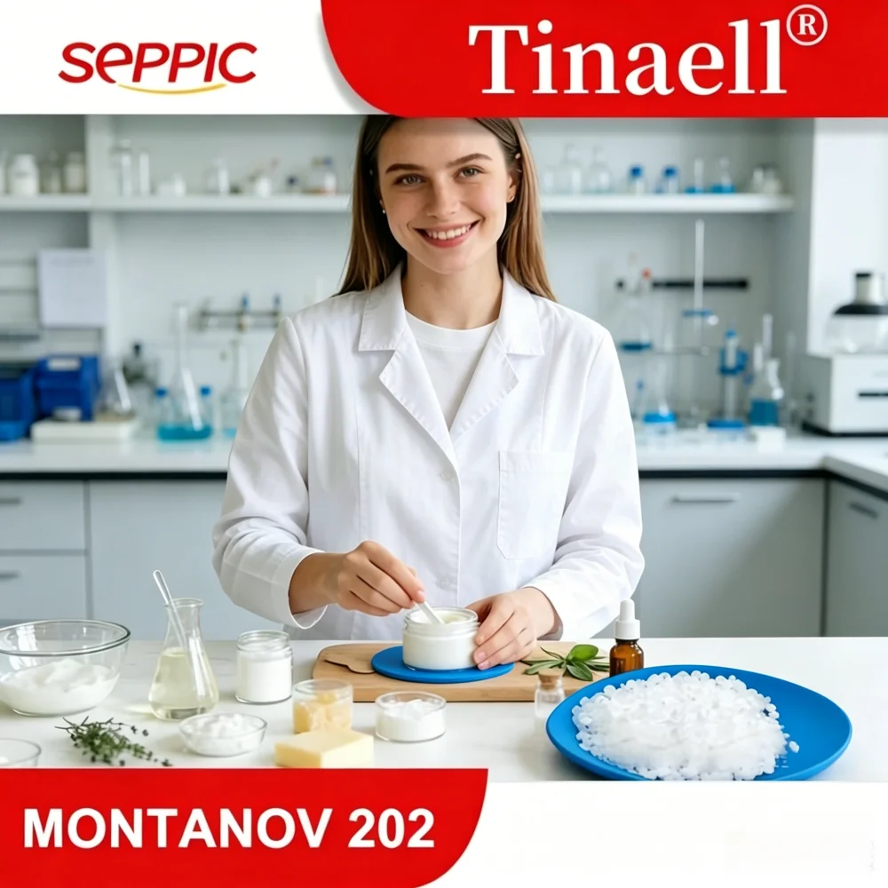 

High Quality Cosmetic Ingredient SEPPIC MONTANOV 202 Emulsifier Thickener Suitable for Skincare and Hair Care Products