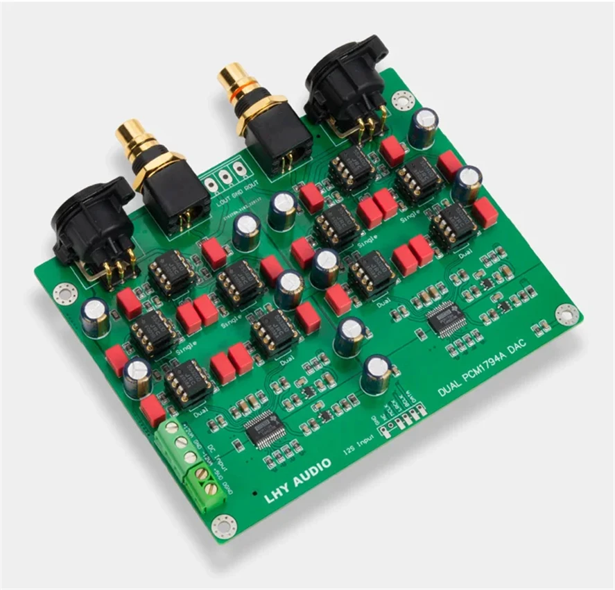 

Dual PCM1794A x2 DAC Balanced Decoder Board USB Coaxial Fever HiFiDIY Kit 24Bit 192K Balanced/Single-ended output 5532dd+5534dd