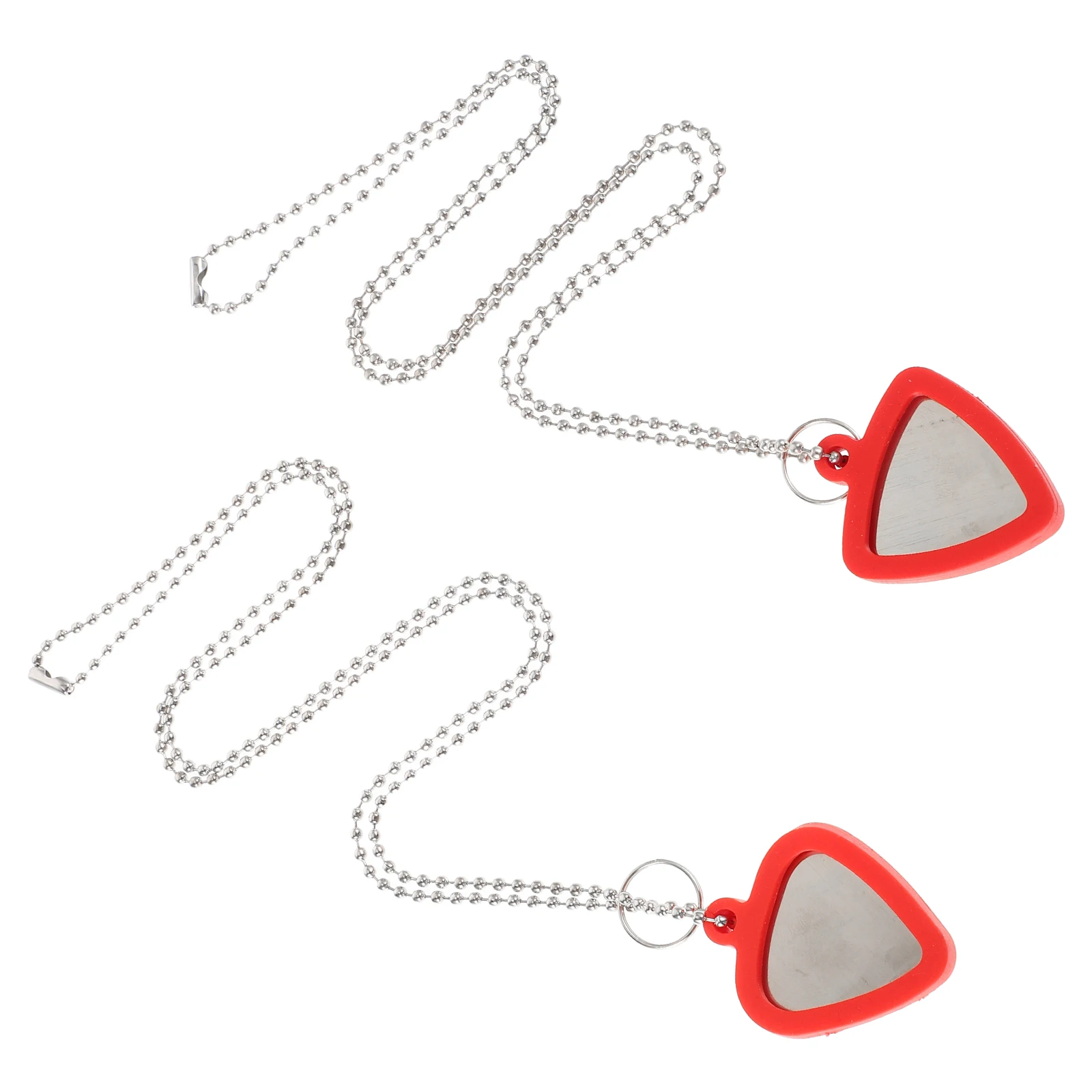 

Guitar Pick Necklace Compact Picks Protectors Lanyard Red Silica Gel Accessories