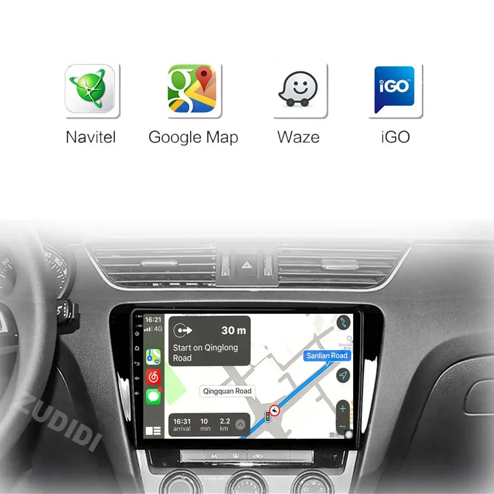 Radio samochodowe 2 Din Android 13.0 dla Volkswagen SKODA Octavia 3 A7 2013-2018 Multimedialny odtwarzacz wideo Nawigacja GPS Dzielony ekran 4G