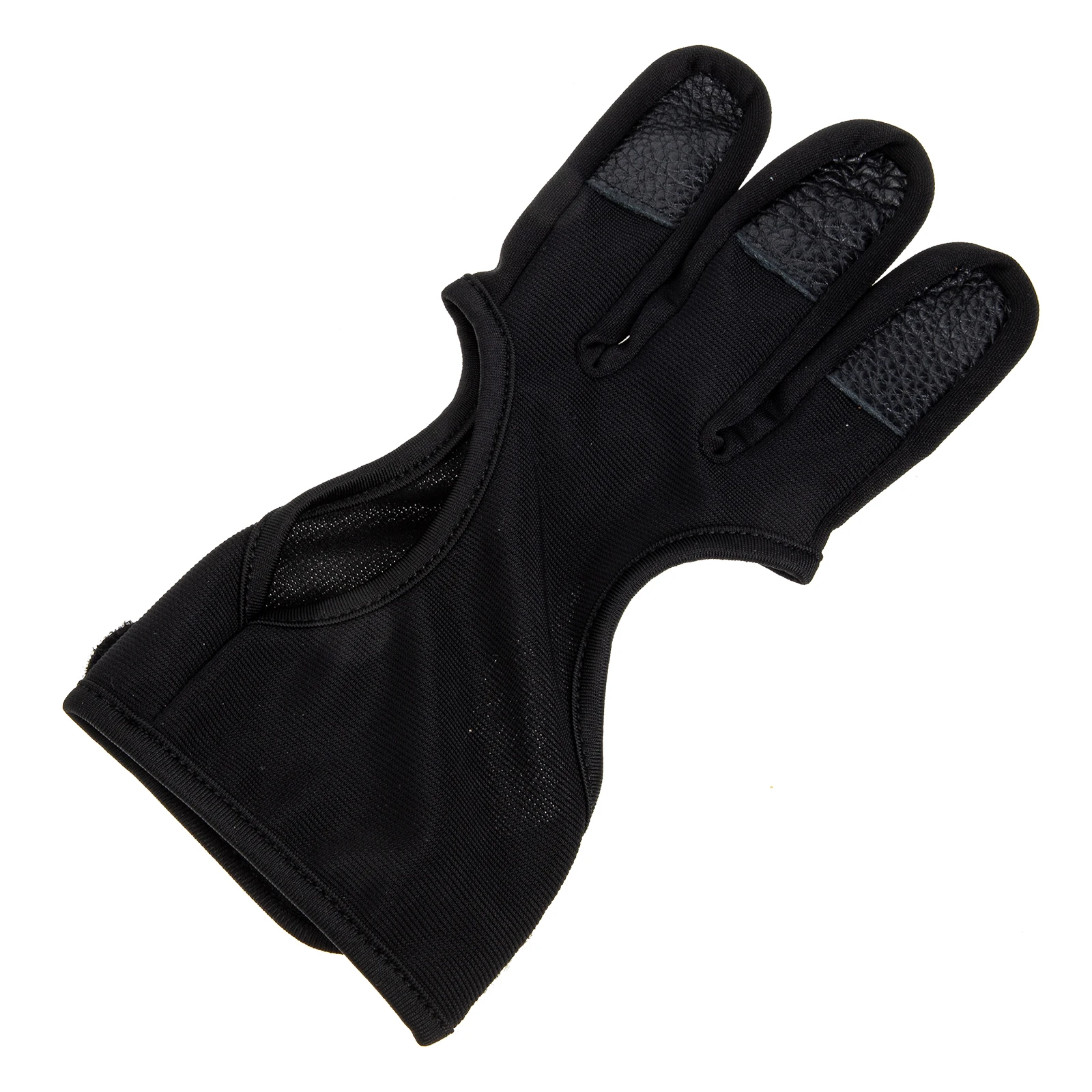 

Wear-resistant Archery Glove Professional Shooting Finger Guard Portable Black Long-term Use Durable Practical Design
