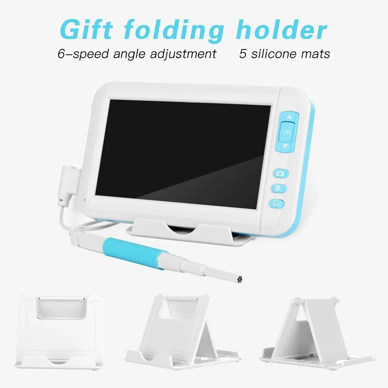 4.3Inch IPS Screen 3.9MM HD Earscope Cleaner Earpick Endoscope CMOS Borescope Inspection Otoscope Camera Digital Microscope