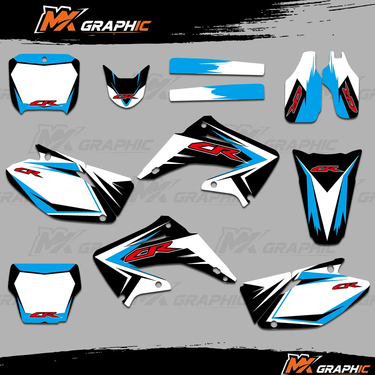 

Для Honda CR125 CR250 CR 125 250 2002 2003 2004 2005 2006 2007 2008 2009 2010 2011 2012 графический фон-наклейка комплект наклеек