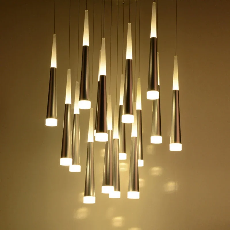 

Silver LED Ceiling Lights Acrylic Living Dining Room Bedroom Lamp Lamparas De Techo Fixtures Lighting Luminaire