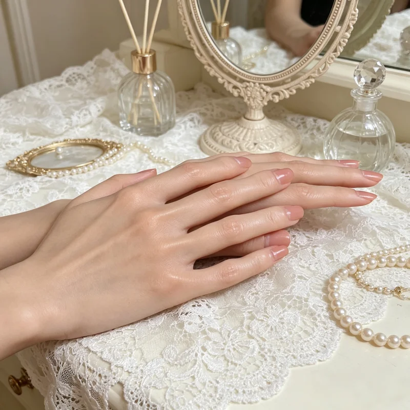 Realistic silicone female hand molds used for Fake Nail Manicure Hands Jewelry display props