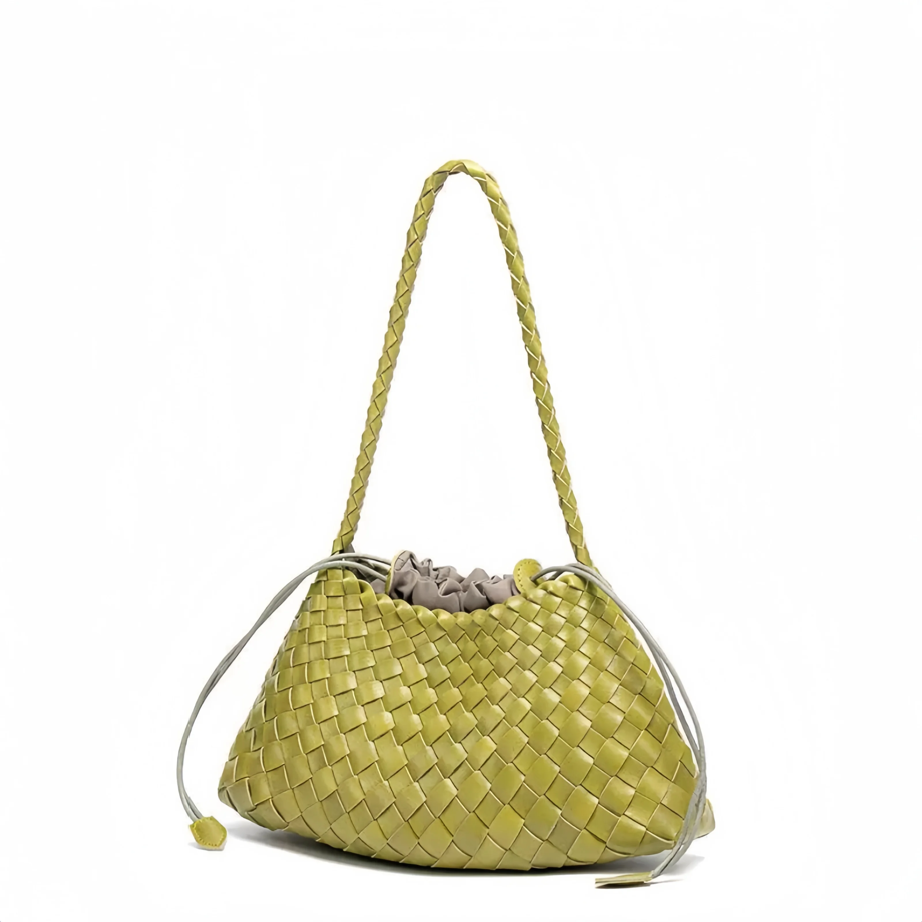 2026 SS Premium Handwoven Shoulder Bag Hot Sale Large Inner Pocket Underarm Handheld Purse K-Fashion Women