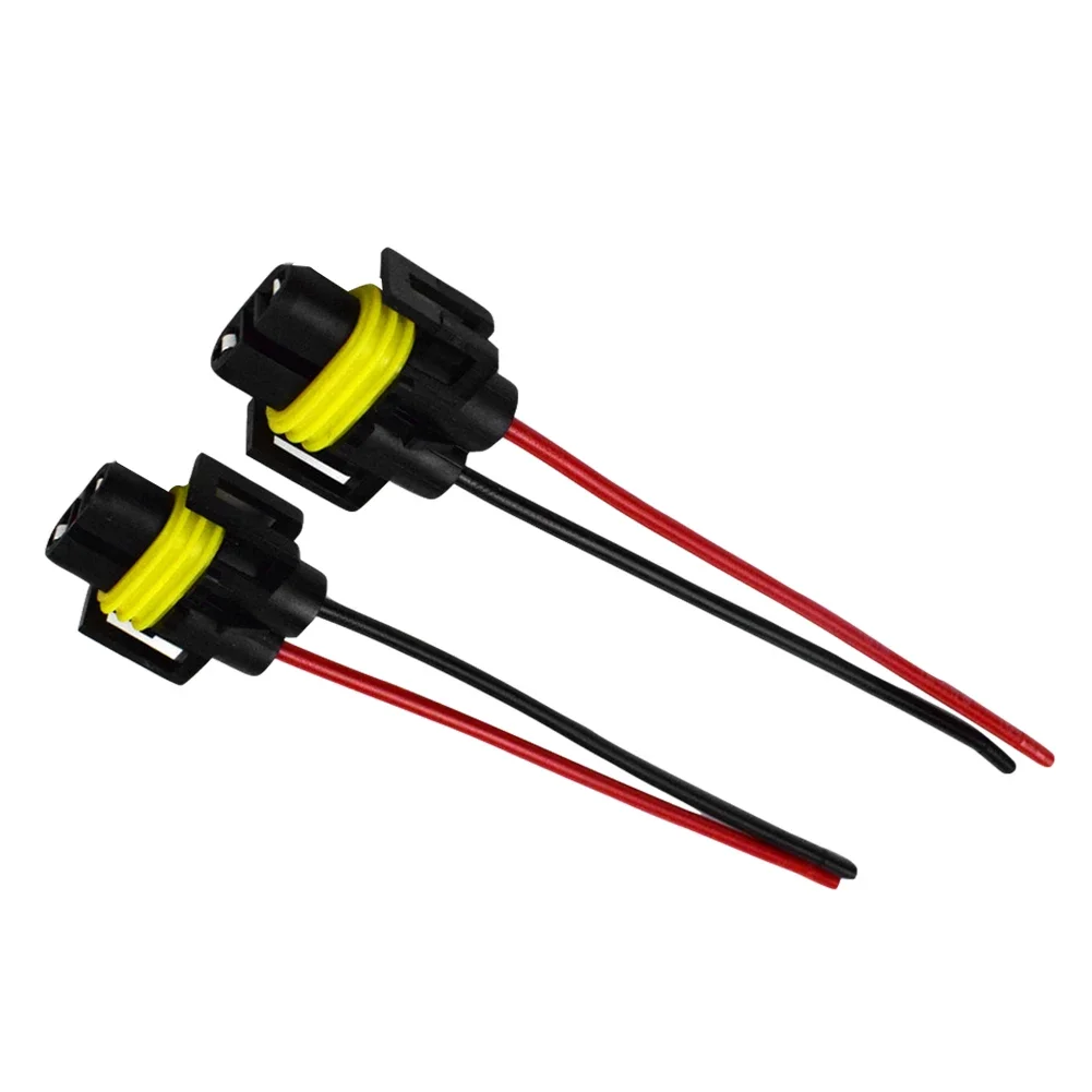 20-2PCS Car Light Bulb Socket Connector H8/H9/H11 Bulb Socket Female Adapter 12-24V H8/H9/H11 Headlights Lamp Sockets Adapter