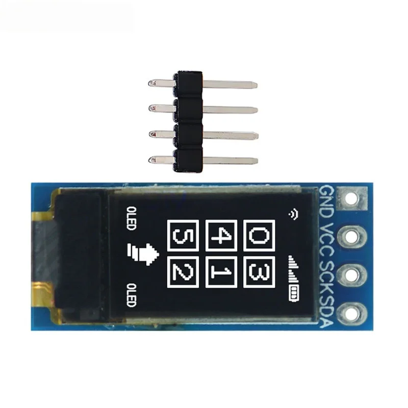 SAMIROB 1~10pcs 0.5-inch OLED LCD screen white CH1115 small screen 48*88 display white light module IIC vertical screen