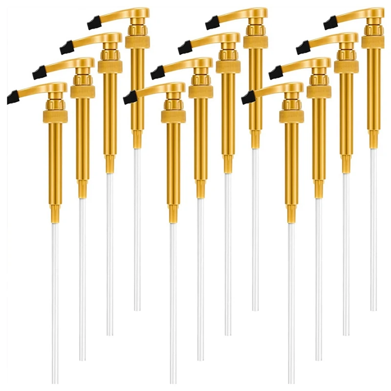 Coffee Syrup Pumps,20 Pack Pumps For Coffee Syrup Bottle, Fits 750 ML Coffee Syrup Pump Dispenser, Great For Home Silver Durable