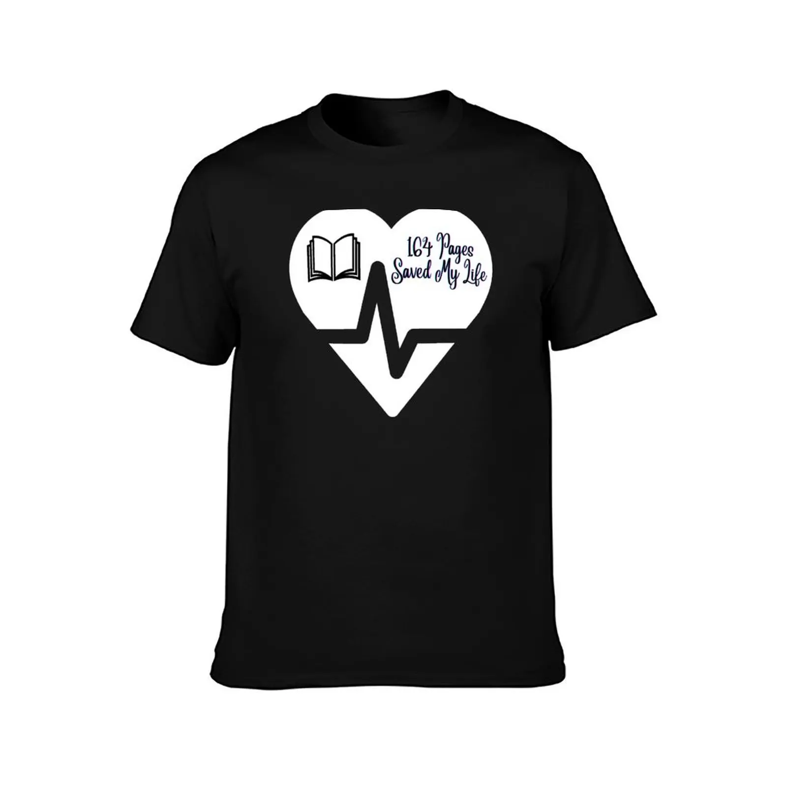 164 Pages Saved My Life - Addiction Recovery, Sobriety, 12 Steps, Alcoholics Anonymous T-Shirt Simple Line Art Print Tee T-Shirt