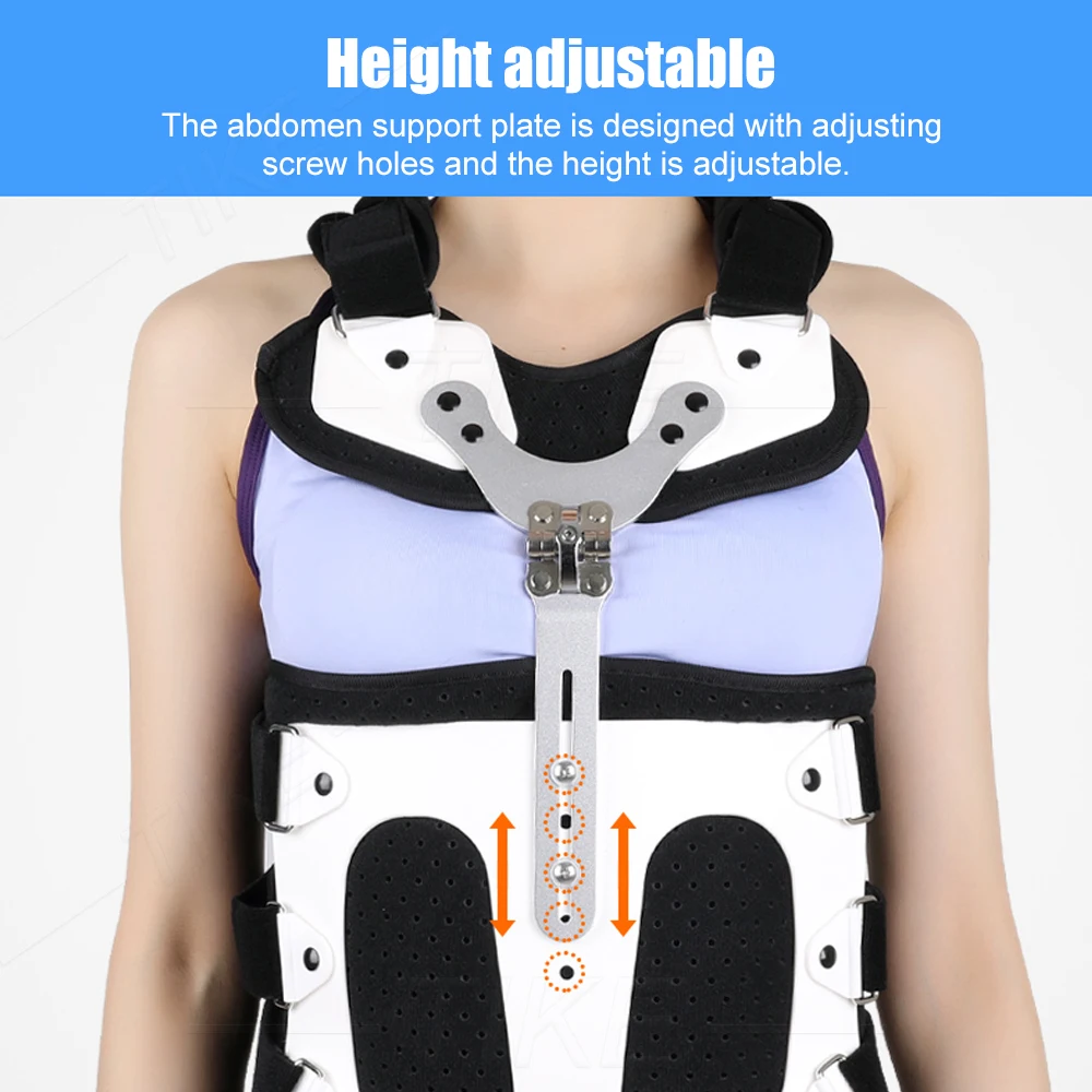 TIKE TLSO Thoracolumbar Fixed Spinal Adjustable Back Brace Kyphosis Osteoporosis Mild Scoliosis & Post Surgery Support Hunchback