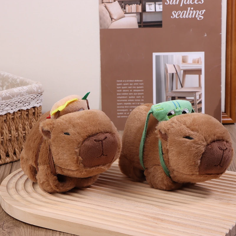 Kawaii Capybara Plush Doll Water Dolphin Doll Doll Doll Wrist Snap Ring Toys Plush Toys