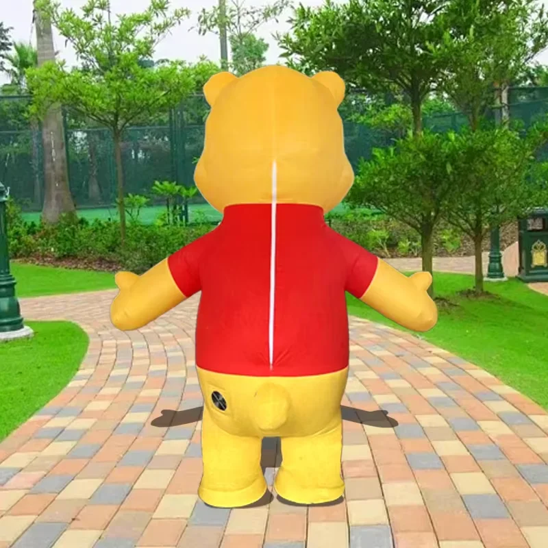 Adult Walkable Giant Full Body Inflatable Bear Mascot Costume Blow up Suit for Stage Wear Character Fancy Dress No Battery