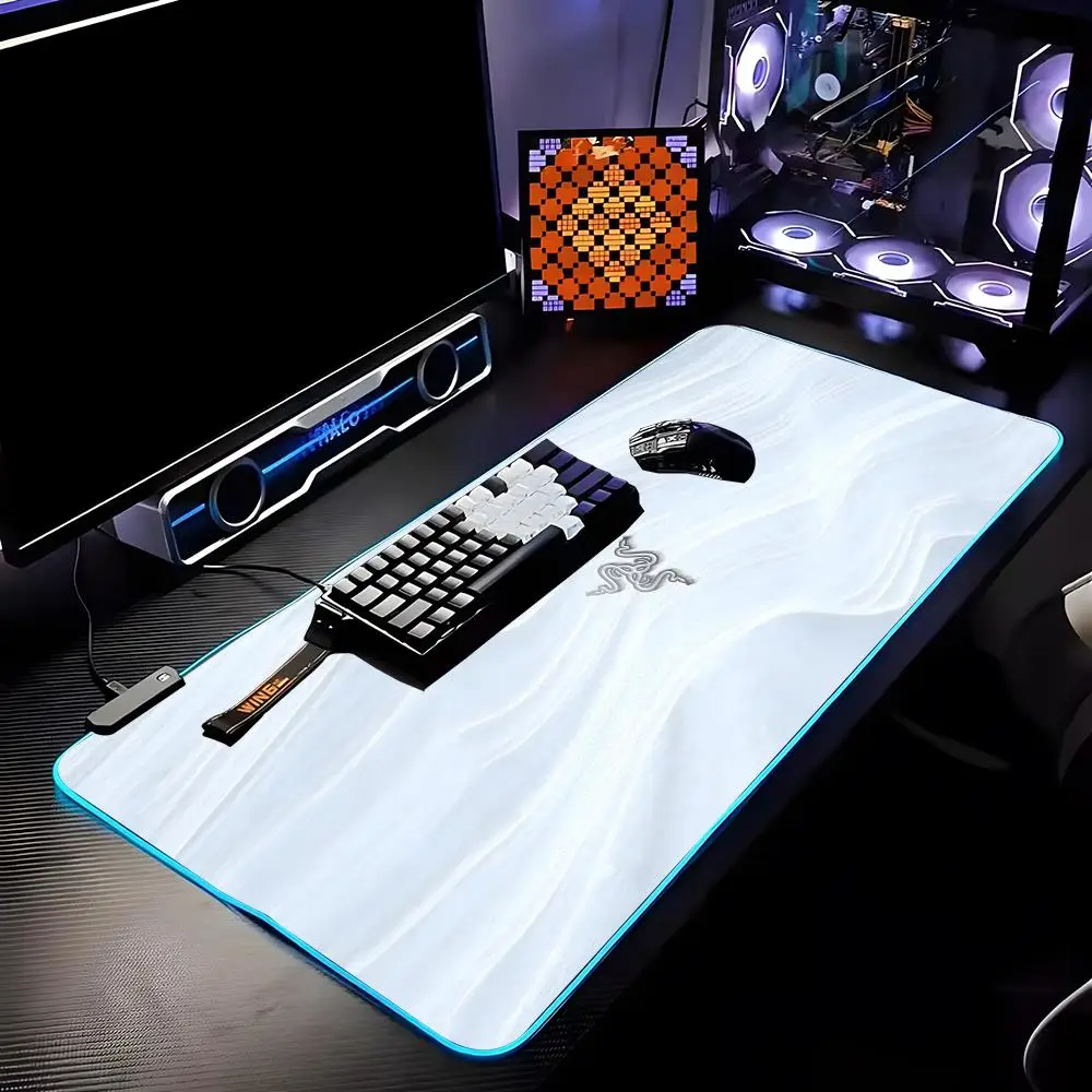 

Razer Hexagon Mouse Pad RGB HD Mousepad Pad Rug Desk Mat Computer Gaming PC Accessories Rubber Keyboard LED Mats