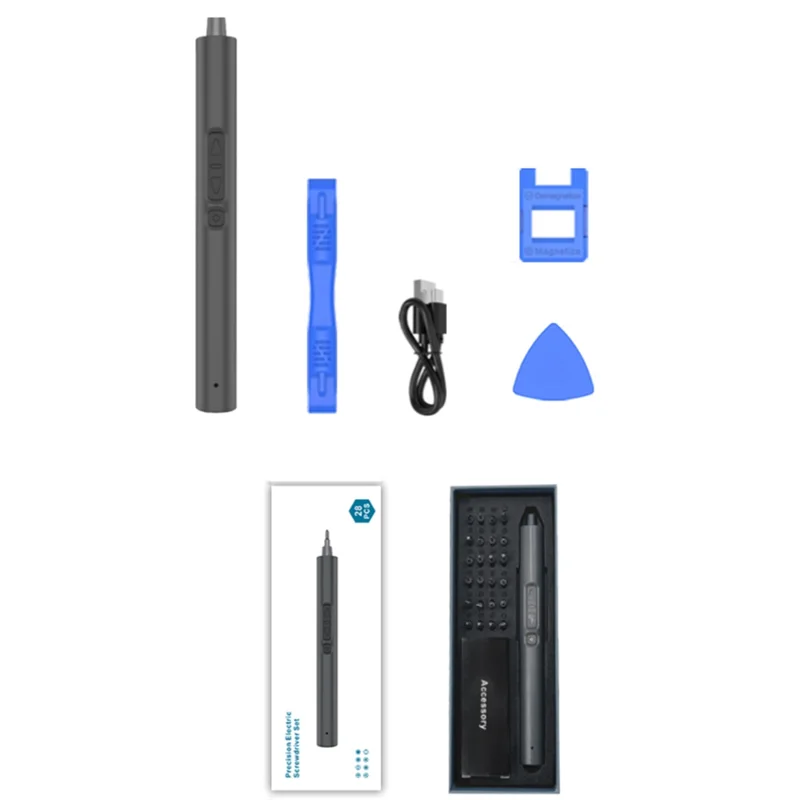 

BHBD-Мини Электрическая отвертка Универсальный набор прецизионных отверток для ноутбука и телефона с магнитным чехлом - A