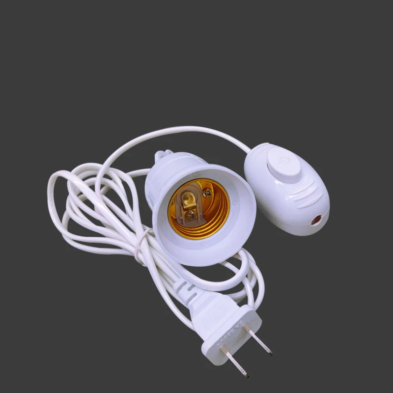 2M/4M Lamp Base Holder Power Cord Cable E27 US Hanging Pendant LED Light Fixture Socket Cord Adapters With Switch