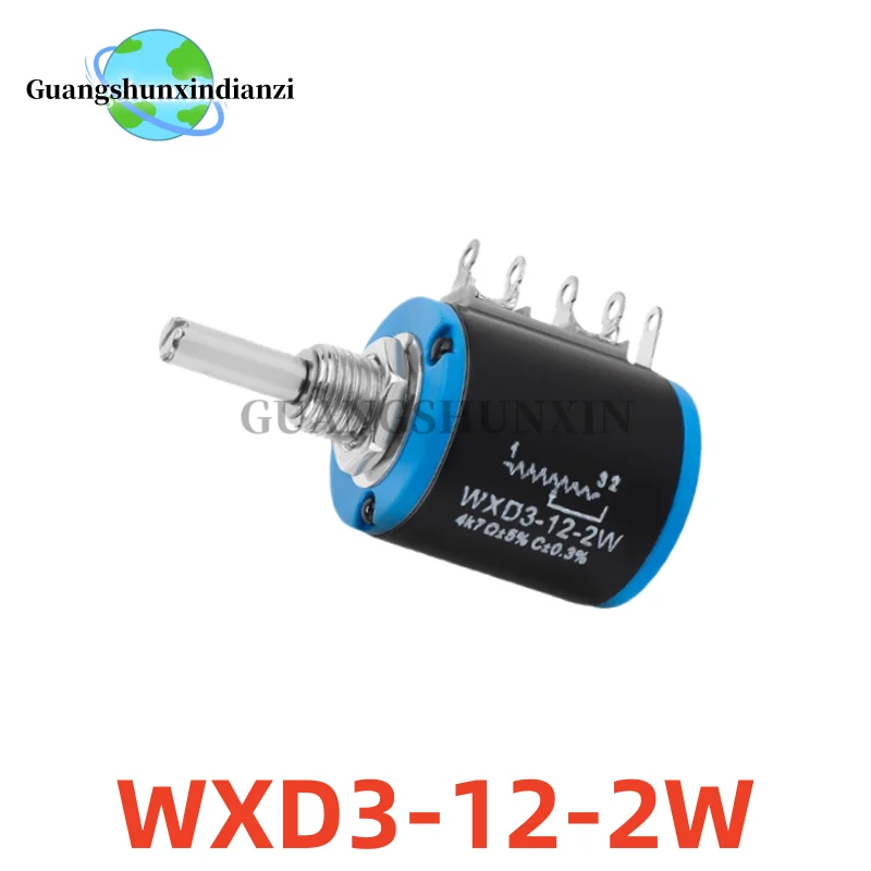 WXD3 WXD3-12 multi-turn 5 turn winding style 100R 1K 22K 33K 47K 56K 10K 22K ohm knob