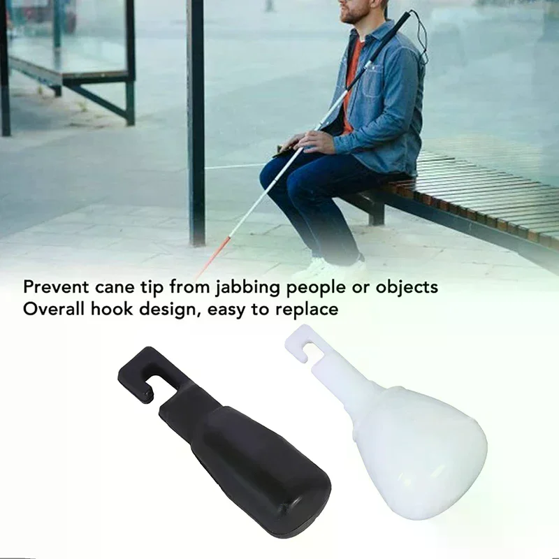 

1/2/3 Pcs Rolling Ball Cane Tip Rolling Ball Hook Cane Tip Hook Type Cane Tip Replacement Accessory For Blind Walking Stick