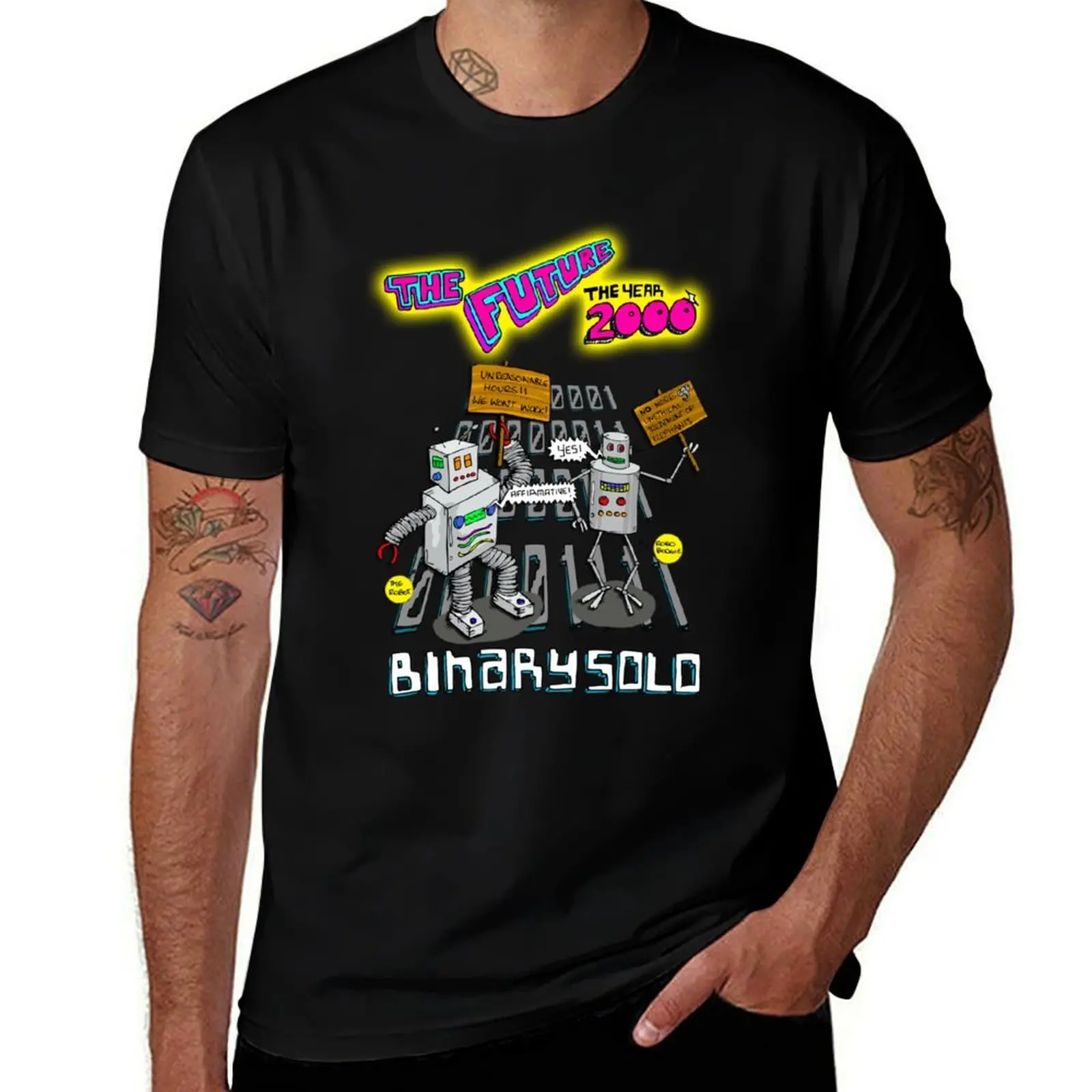 

shirt t fit Flight shirts 2 Conchords for - Robots anime T-Shirt man man - the slim tshirt of Solo t cotton Binary