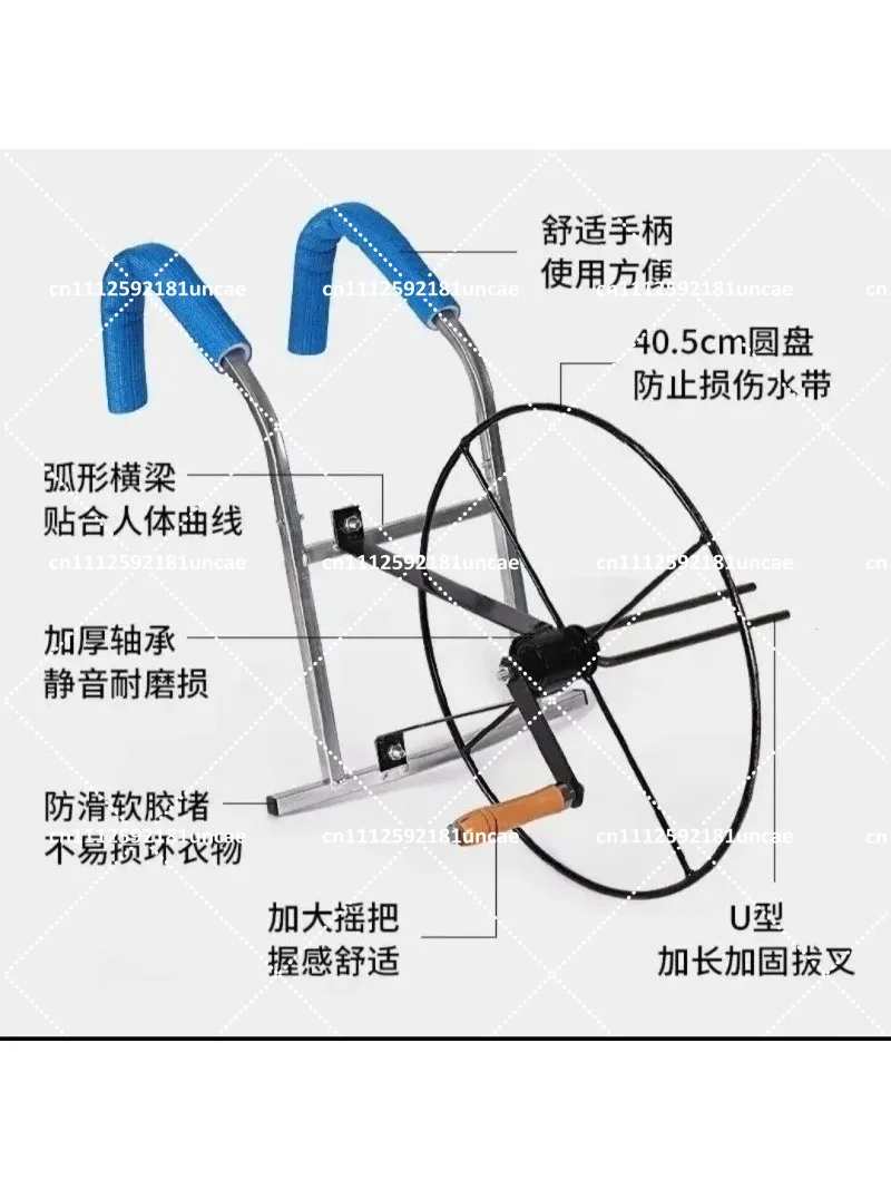 Heavy Duty Hand Crank Watering Reel with Drip Irrigation Hose for Garden Lawn