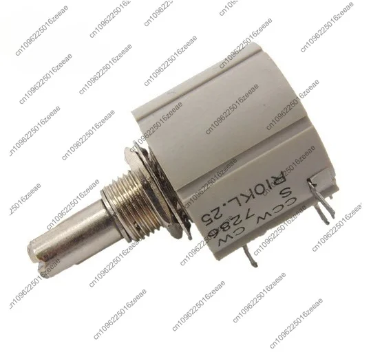 Precision multi-turn electric slotter ccw cw s 7286 r1k 2k 5k 10k 2w power 10 turns
