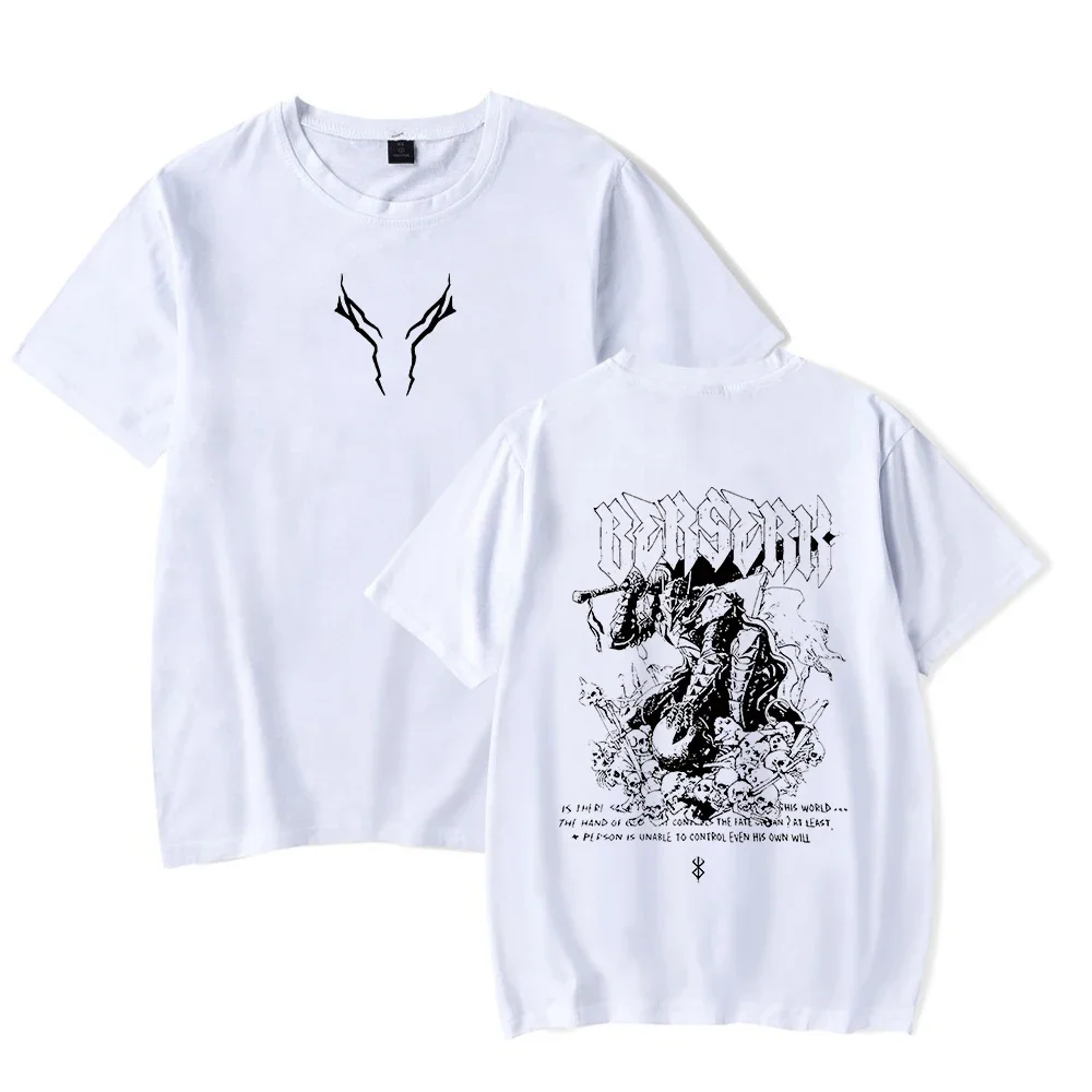Anime Berserk Guts Acid Tshirt Retro Vintage Washed Graphic Tees Men Harajuku Cotton Casual Short Sleeve Tshirt Tops Unisex image 6