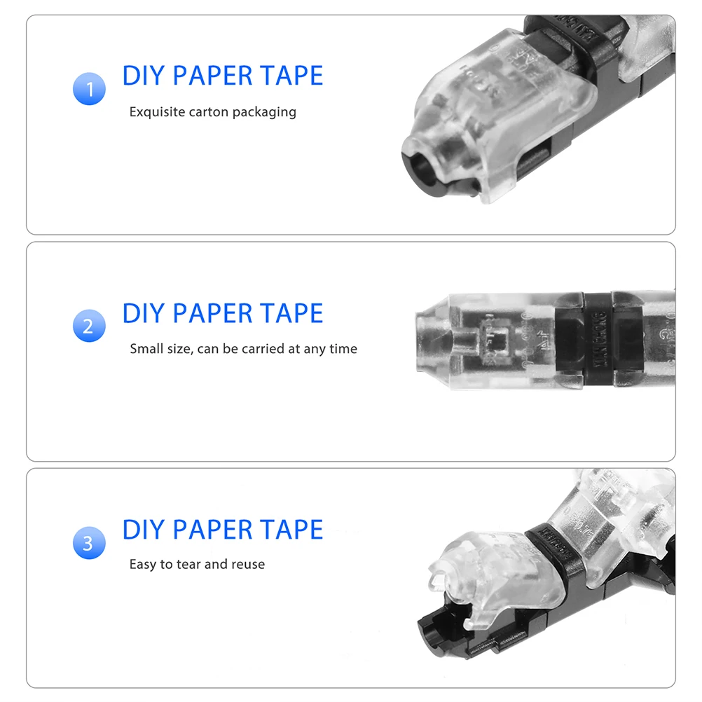 

10Pcs Innovative No Strip Wire Connectors Transparent Snap Electrical Connectors Durable Wire Terminals