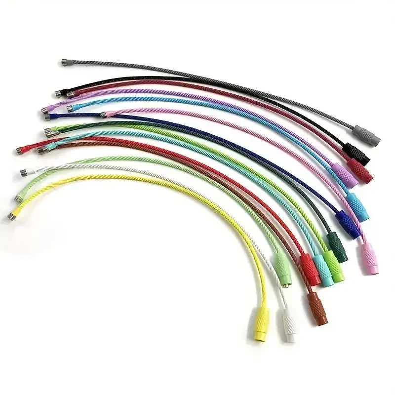 10 Stück bunte Draht-Gepäckanhänger-Clips, langlebig und einfach zu installieren, perfekt für Reisen und den täglichen Gebrauch – Detail 3