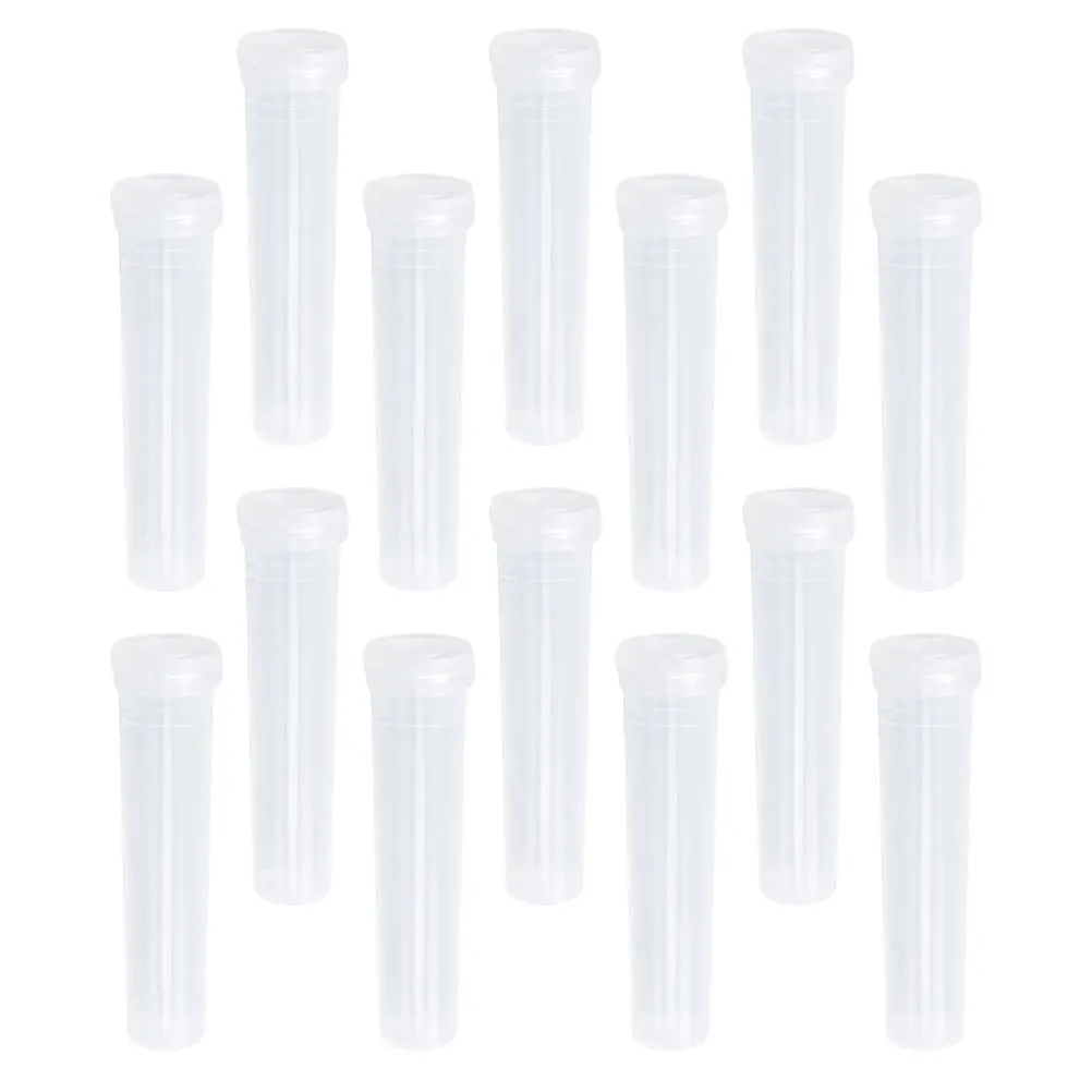 

20 Pcs Flower Nutrition Tube Floral Water Tubes Test for Flowers Supply Stem Fresh-keeping with Caps Cover