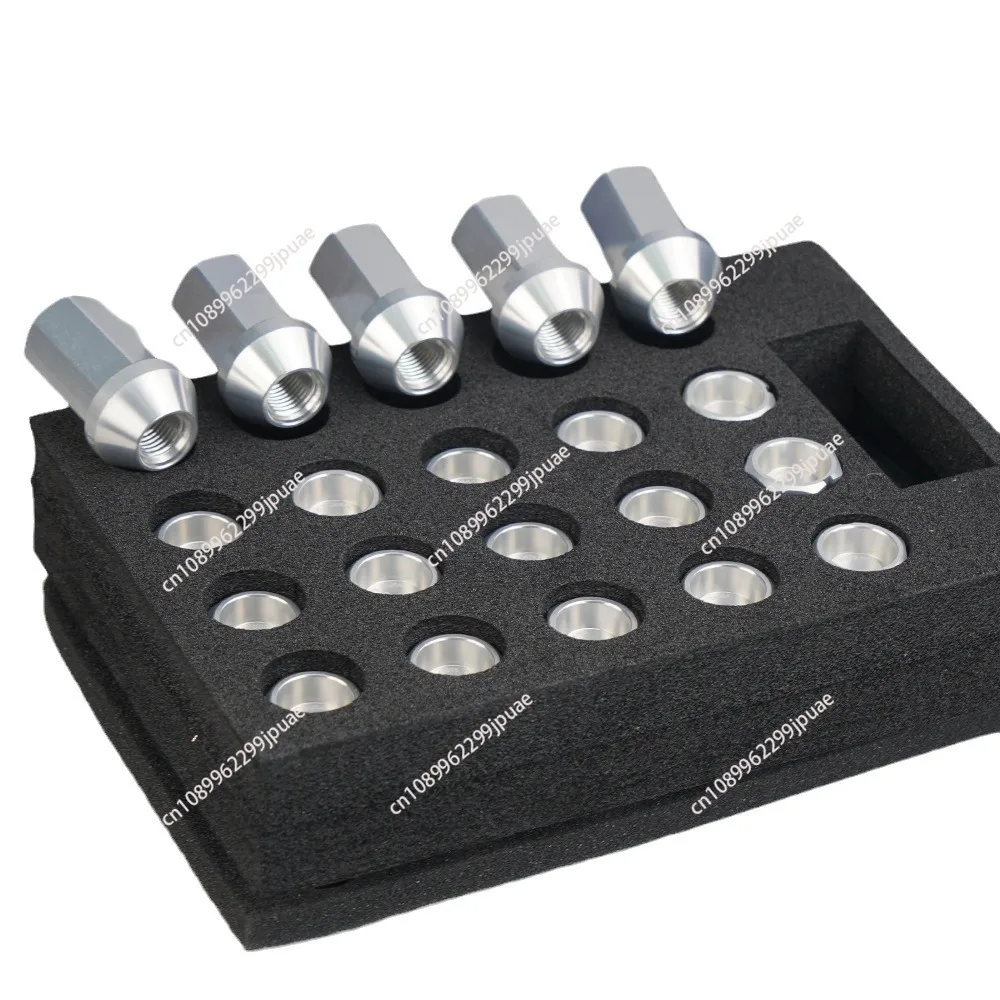 7075-T6 Forged modified wheel hub nut car tire screw aluminum alloy screw cap fastener 42mmNUT