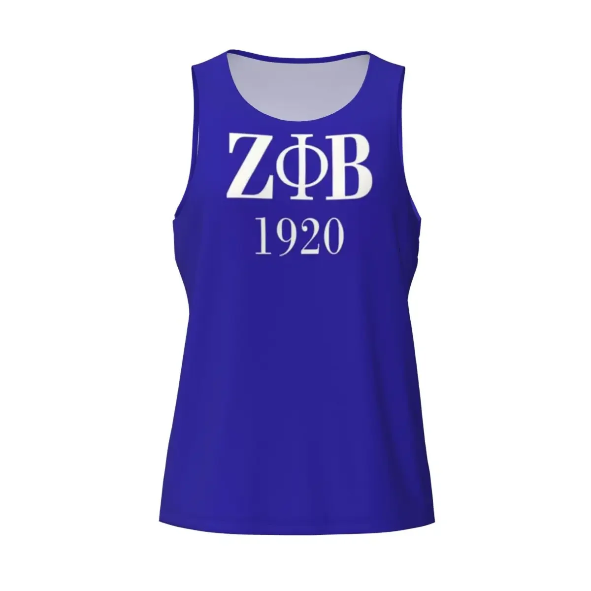 Quick Dry Zeta Phi Beta Sorority Logo Greek Letter 1920 Gym Tank Muscle Sleeveless Shirt Bodybuilding Breathable Vest