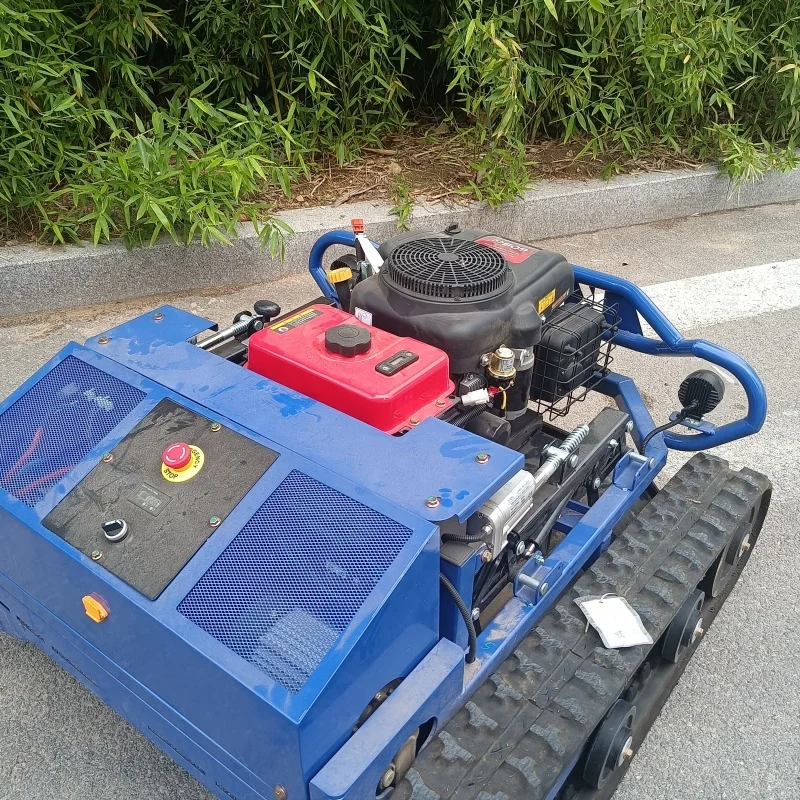 Vendite dirette in fabbrica personalizzate, robot tosaerba telecomandato semovente da 24 V, 45 °   adattabilità fuoristrada