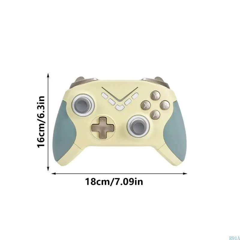 

R91A Colorful LED Light Gamepad with Removable Thumbsticks and App Support Controller