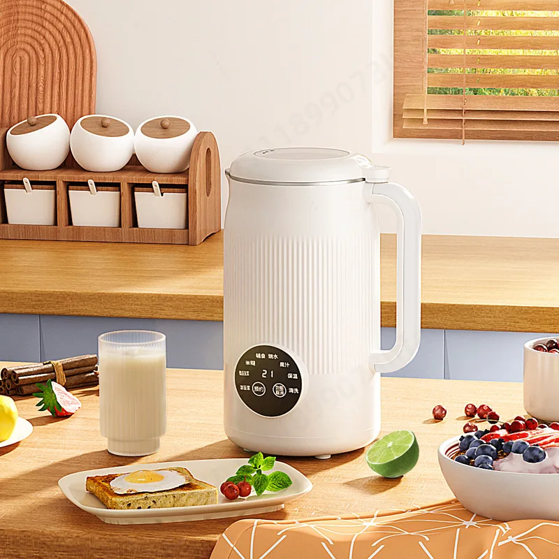 Multi‑Function Touch Screen Soybean Milk Maker, Automatic No‑Boil No‑Filter Blender for 4‑5 People Household Use