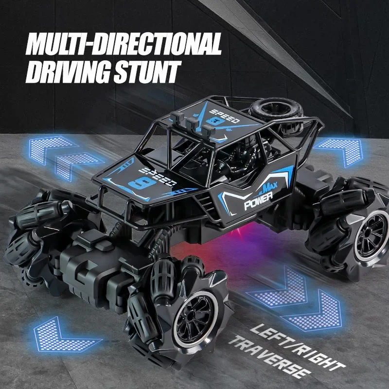 4wd Rc Auto Met Led Verlichting 2.4G Radio Afstandsbediening Auto Buggy Off-Road Control Trucks Jongens Speelgoed Voor Kinderen Cadeaus Kids Speelgoed