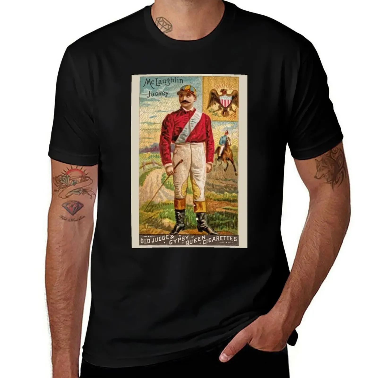 

Vintage cigarette card T-Shirt fashion shirts summer 2025 shirts graphic Personalized t-shirt Men's clothing