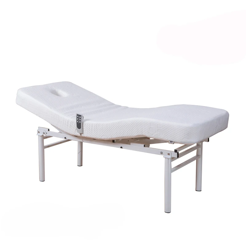 Popular Comfortable Simple White Beauty Spa Massage Bed For Body Single Bed